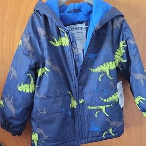Carter's Navy Dinosaur Raincoat